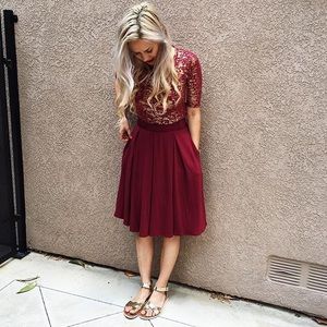 Lularoe Burgundy Madison